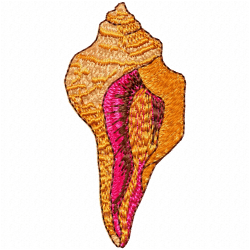 Seashell Embroidery Design 3
